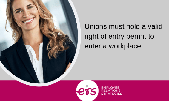 Right of Entry - Unions in the Workplace